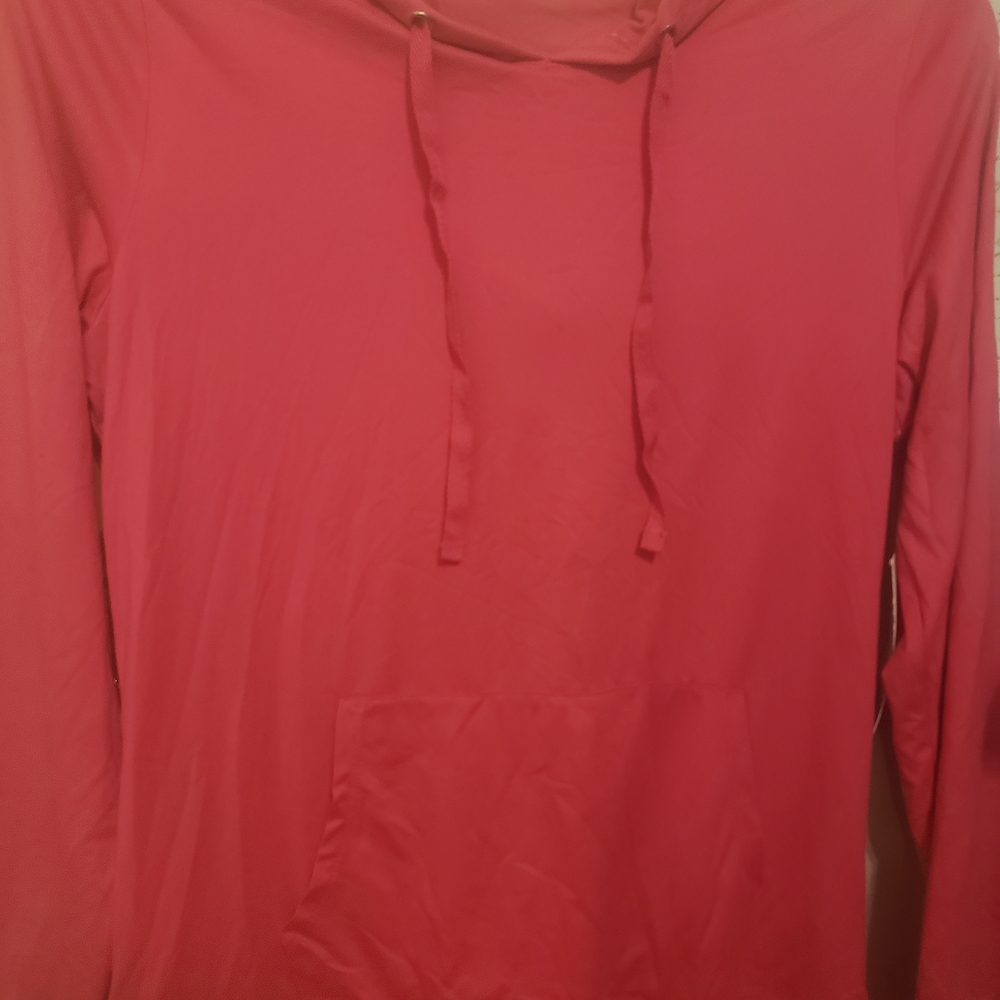 4/$12 NWT  Marika  Pink Yarrow  Kangeroo Pocket In Front Long Sleeve Hoodie